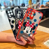 disney minnie cute art for oppo realme narzo 50i 50a xt x7 gt neo2 c21y c3 8 8i 7 7i 6 5 pro frosted translucent phone case