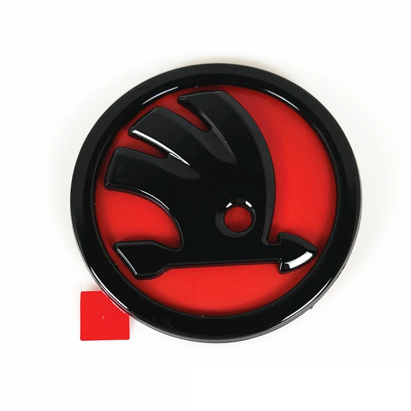 Передняя и задняя эмблема автомобиля из АБС-пластика для SKODA Rapid Fabia 1 2 Karoq Yeti Superb