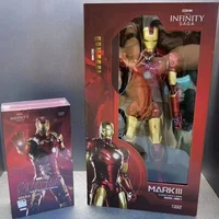 Zd 1/5 Iron Man 36cm Mk3 Original Marvel Legends 10th Anniversary Collection Tony Stark Model Action Figure Children's Toys Gift