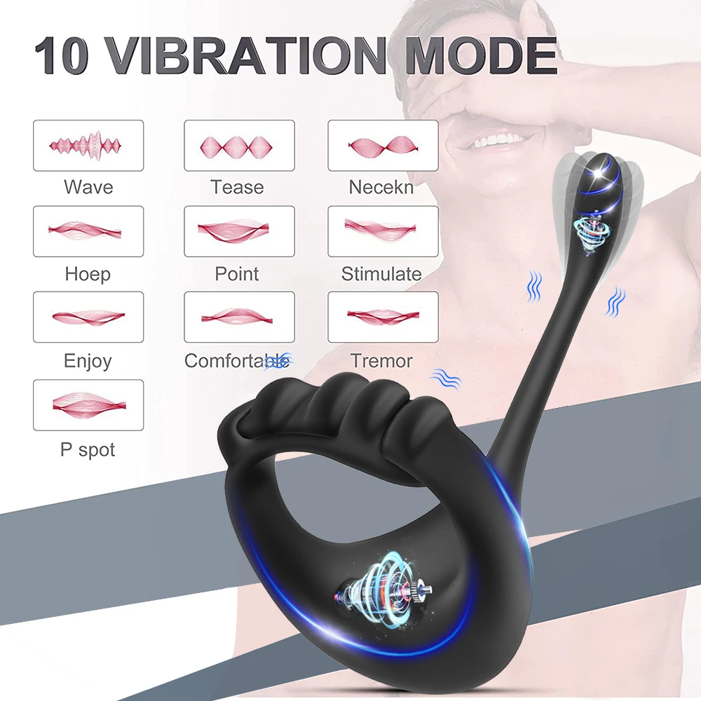 Регулируемое кольцо на пенис с управлением через приложение Bluetooth для мужчин -