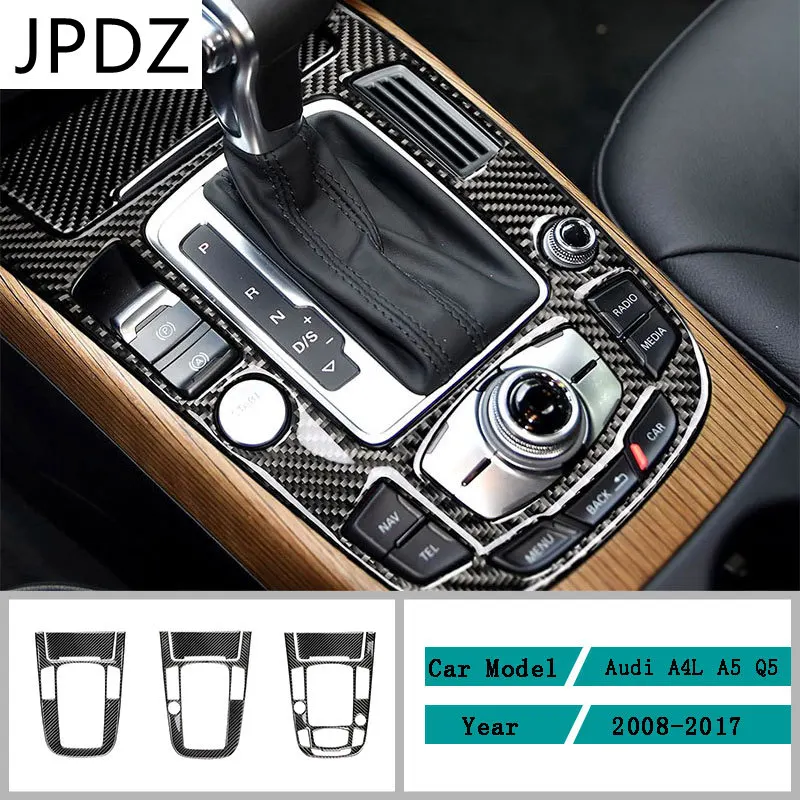 

Carbon Fiber Car Accessories Interior Control Gear Box Shift Panel Modification Cover Trim Stickers For Audi A4L A5 Q5 2008-2017