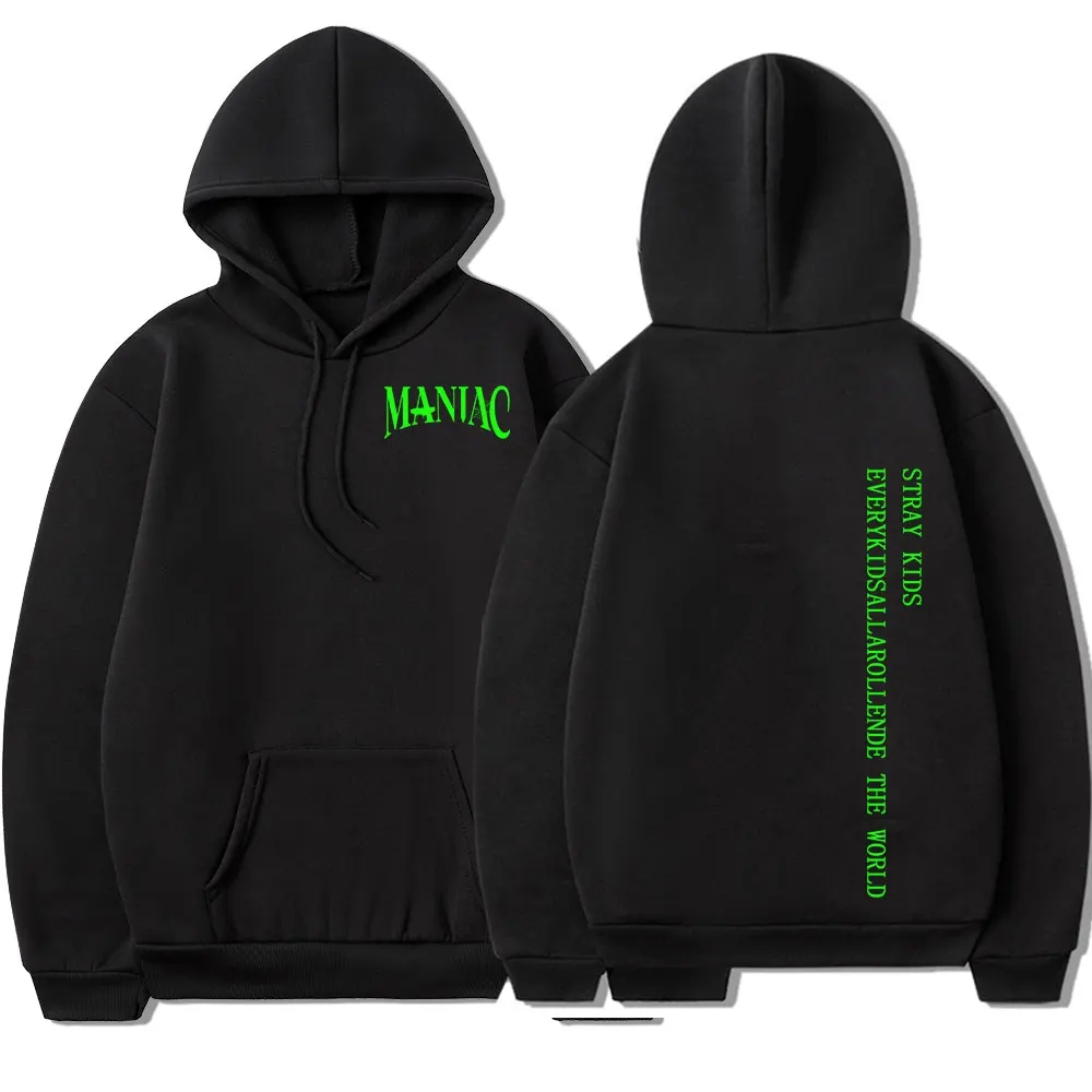 

Korean Stray Kids MANIAC Print Hoodies Kpop Harajuku Streetwear Men Women Oversized Sweatshirts Hoodie Fashion Pullover Unisex