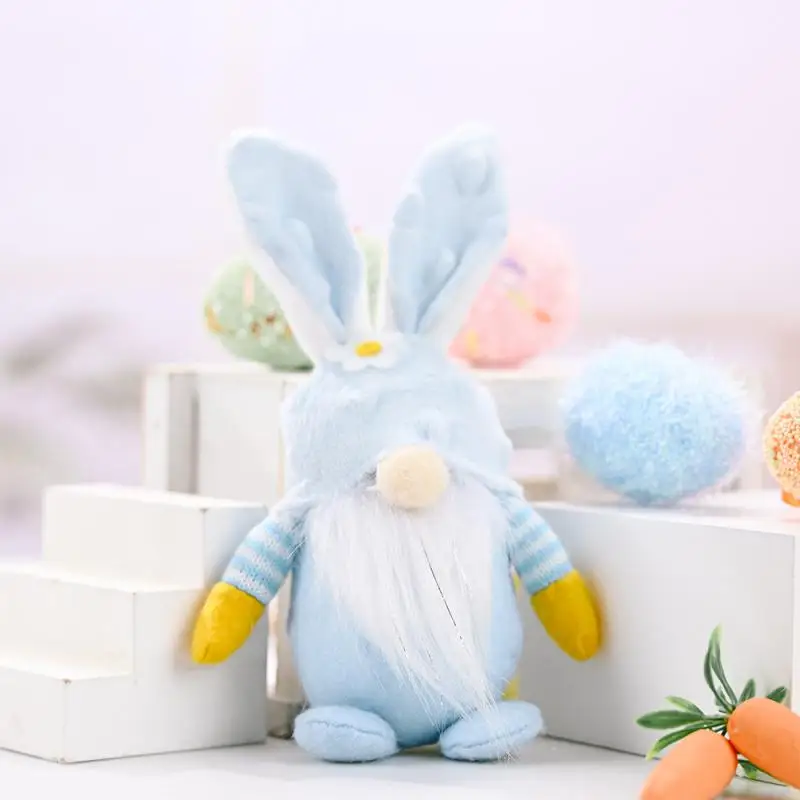 

Easter Table Decorations Kids Diy Easter Bunny Ornaments Hanging Reusable Elf Dwarf Plush Doll Easter Goblin Dwarf Pendant 2023