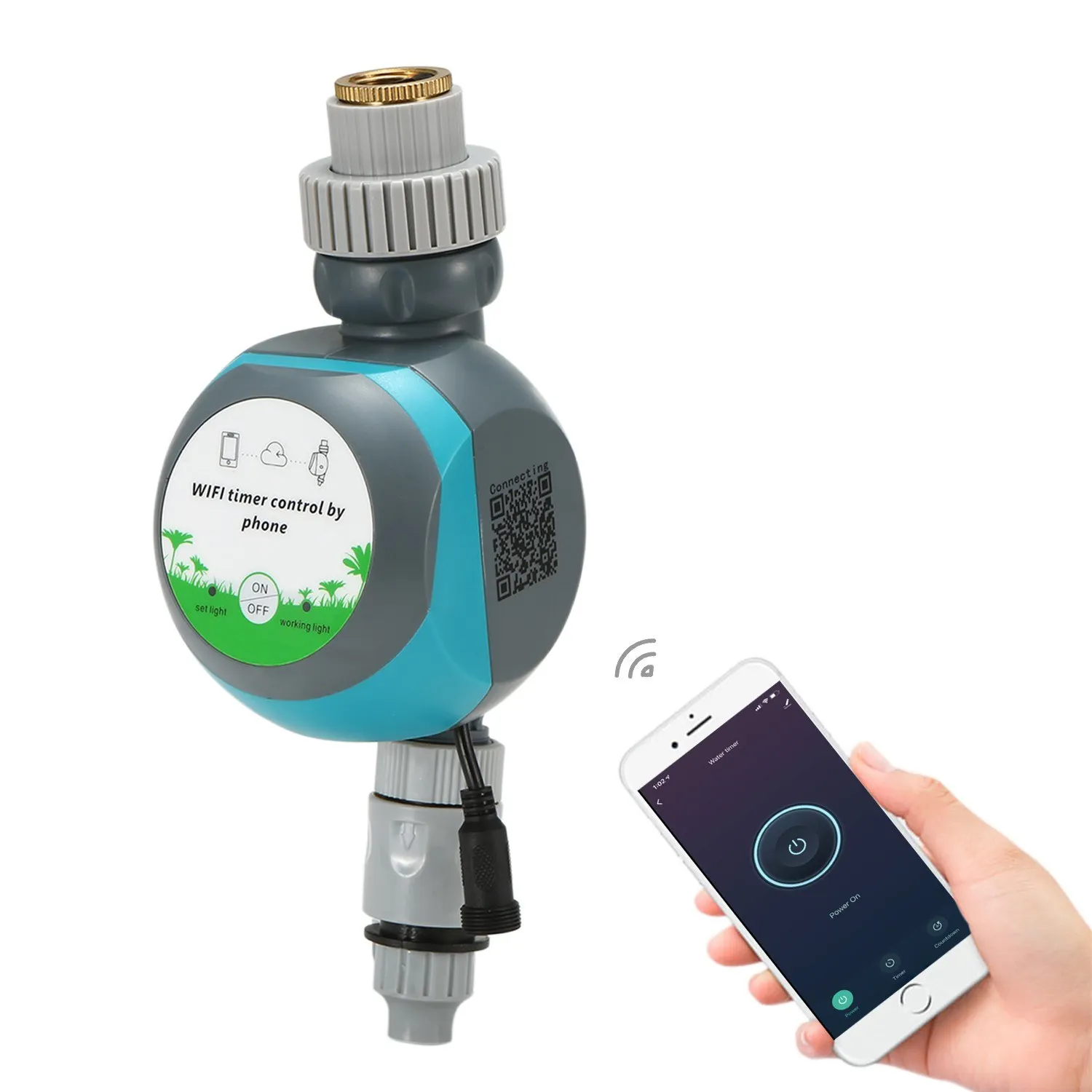 

Smart WiFi Irrigation Water Timer Controller Mobile Phone Remote Access Wireless Garden