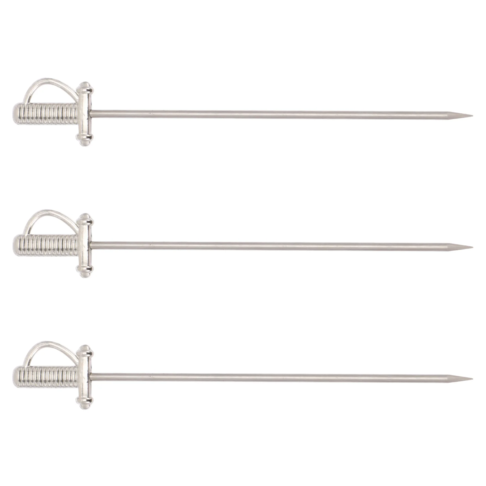 

Metal Cocktail Picks Sticks Fruit Stick Toothpicks Appetizer Drink Steel Fork Coffee Stirrers Skewers Pickforks Olive Tasting
