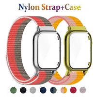 casestrap for apple watch band 45mm 41mm sport nylon loop bracelet correa for iwatch series 7 41mm 45mm
