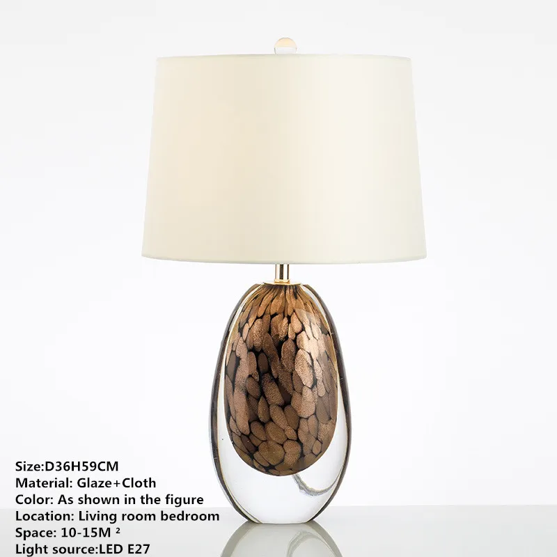 Нордическая глазурованная настольная лампа DLMH Современная Художественная для