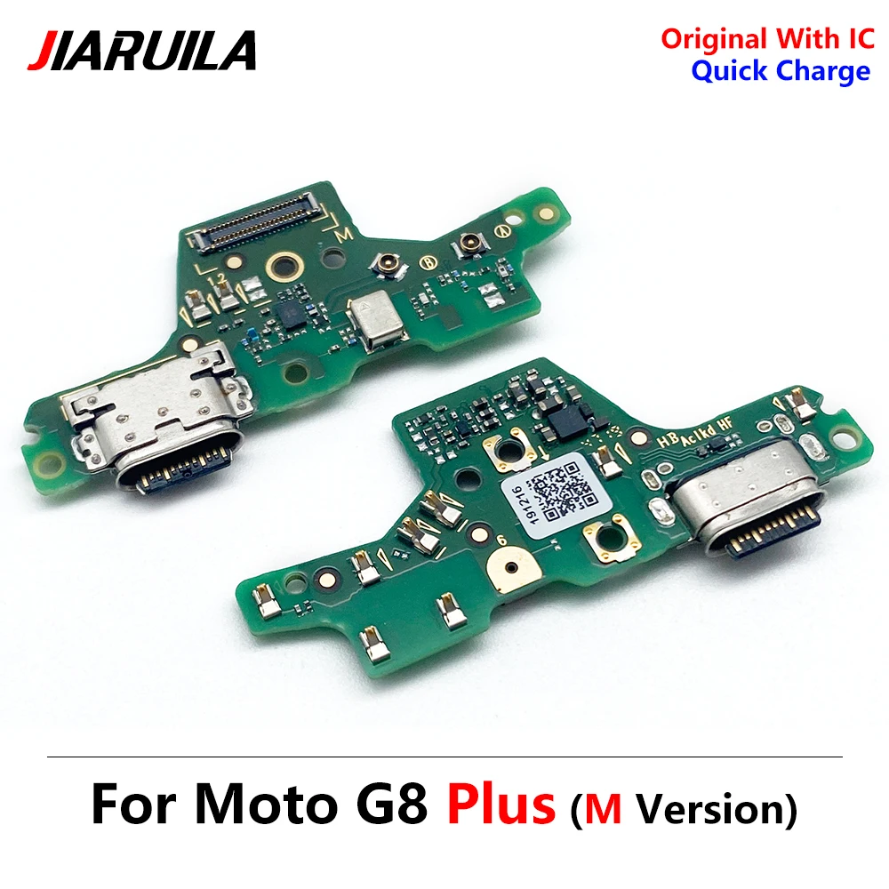 

20pcs Original New USB Charging Board Port Flex Cable Connector For Motorola Moto G8 Plus G8Plus With Microphone