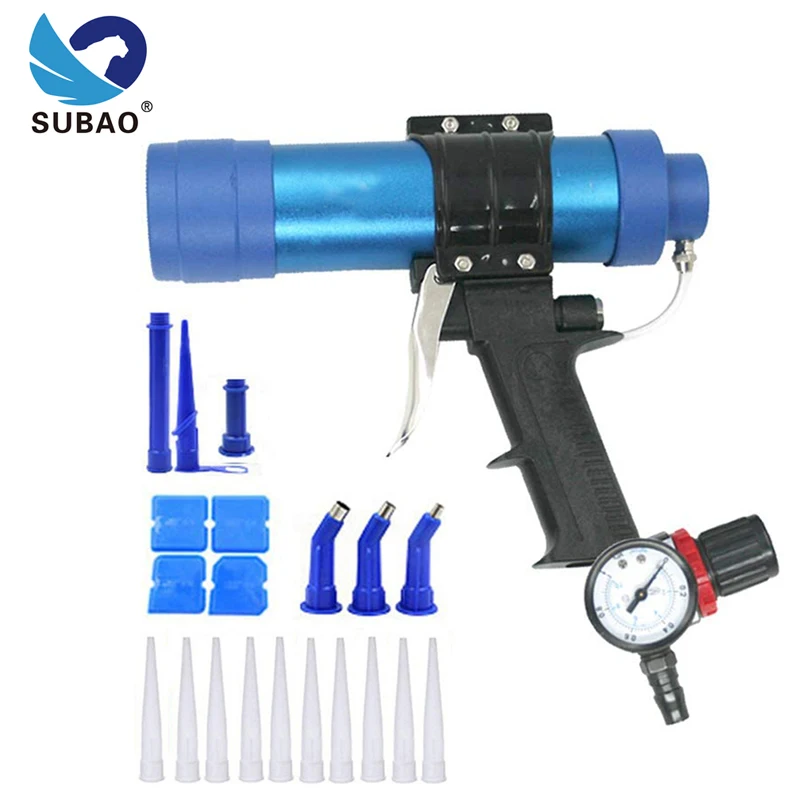 310 ml pneumatic air sealant gun, caulking gun tool, adjustable pressure glue gun, used for bathtub and Aquarium grouting tool