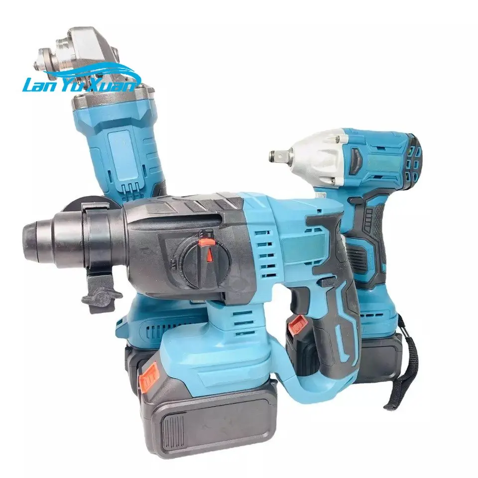 

Professional Lithium Electric screwdriver Angle Grinder Light Hammer Tool sets