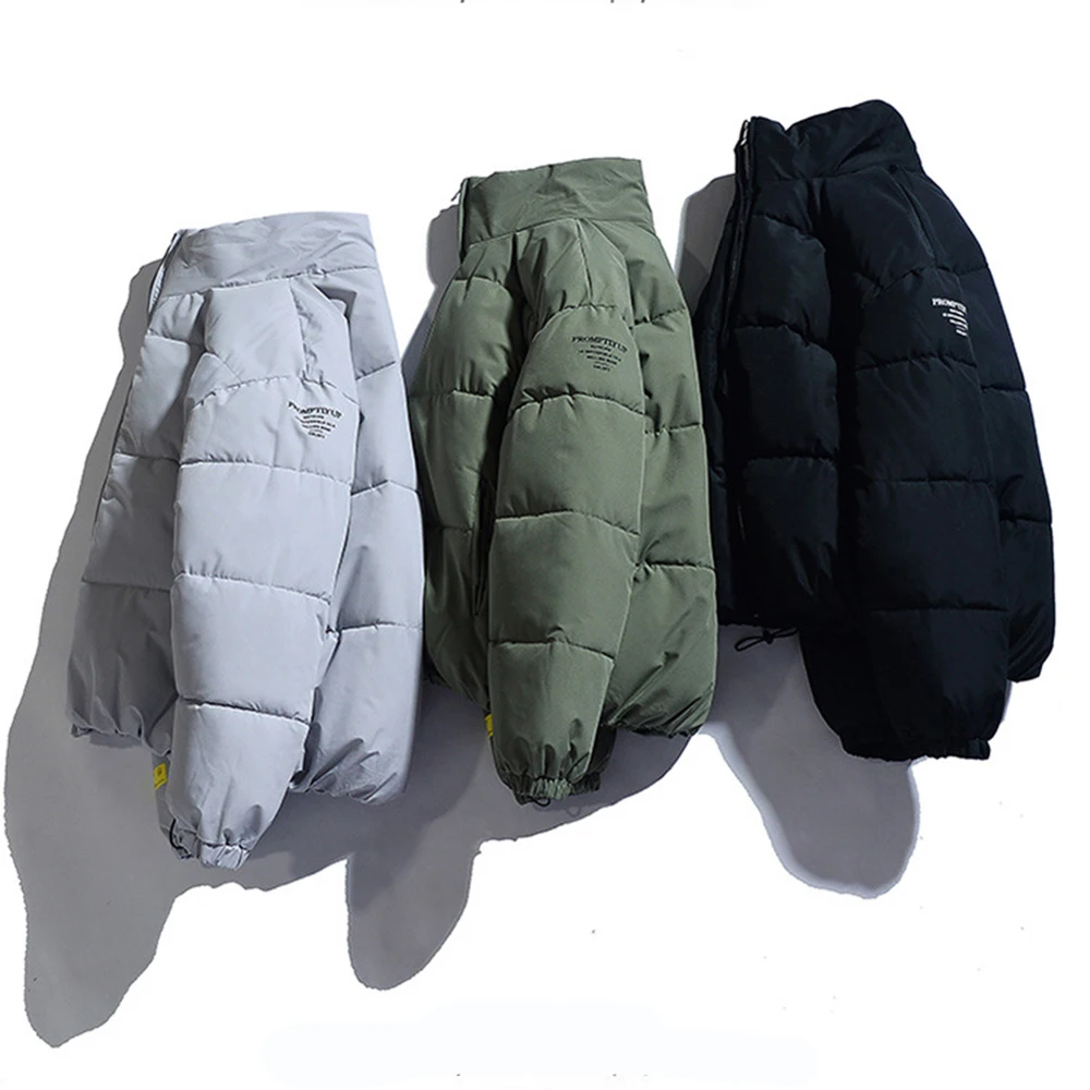 ERIDANUS 2022 male winter coat new slim fit thick padded coats Casual stand-up collar solid color men's cotton clothing MWM151