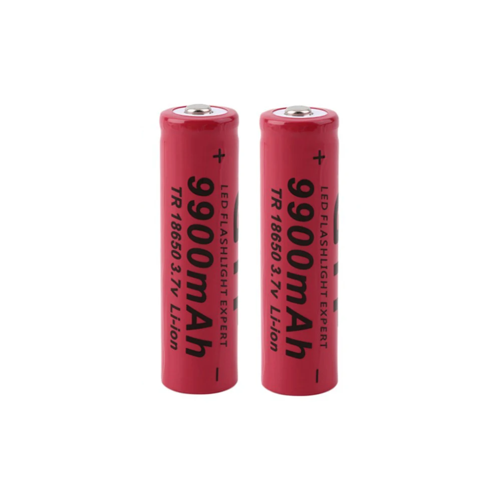 18650 Батарея 3 7 V 9900mAh перезаряжаемая батарея с зарядным устройством для