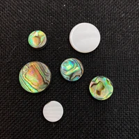 3pcspack natural abalone shell cabochon loose beads round shape beads for making earring bracelets ring face 10121520mm size