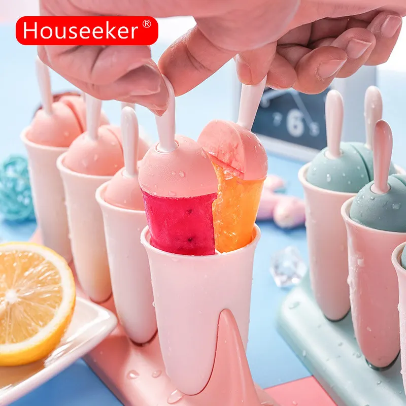

Houseker многоразовая креативная форма для мороженого, пищевая ПП форма для кубиков льда, измельчитель мороженого, домашнее замороженное