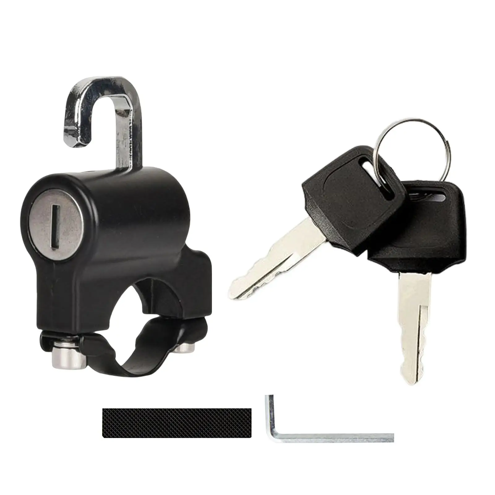 

Metal Motorcycle Helmet Security Lock for Handlebar 22 to 24mm Anti Smashing