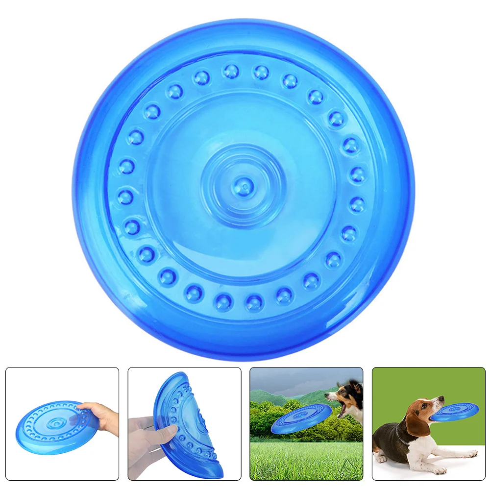 

Pet Throwing Plate Toy Dog Train Flying Disc Toys Out Door Puppy Daily Plaything Supple Bite-resistant