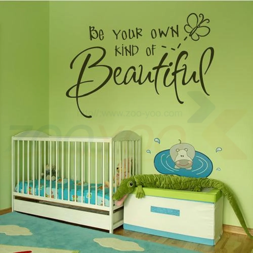 

Be Your Own Kind Of Beautiful Inspirational Quotes Girls Bedroom Vinyl Wall Sticker Sticker Lettering Words Home Decor Decal
