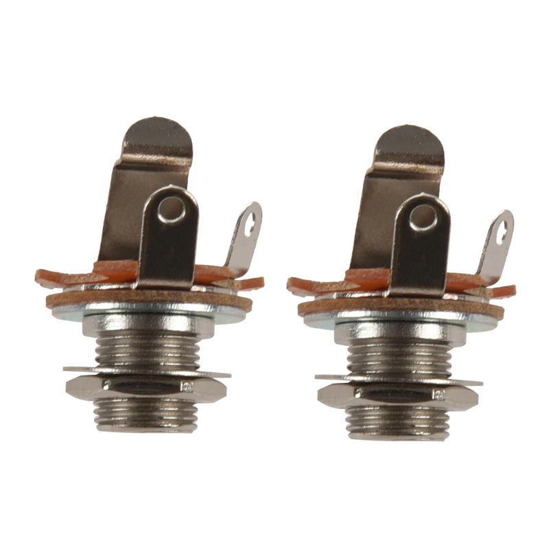 

2X Guitar Parts & Accessories Switchcraft 1/4 6.35Mm 2-Conductor Mono Chassis Guitar Jack Input Output