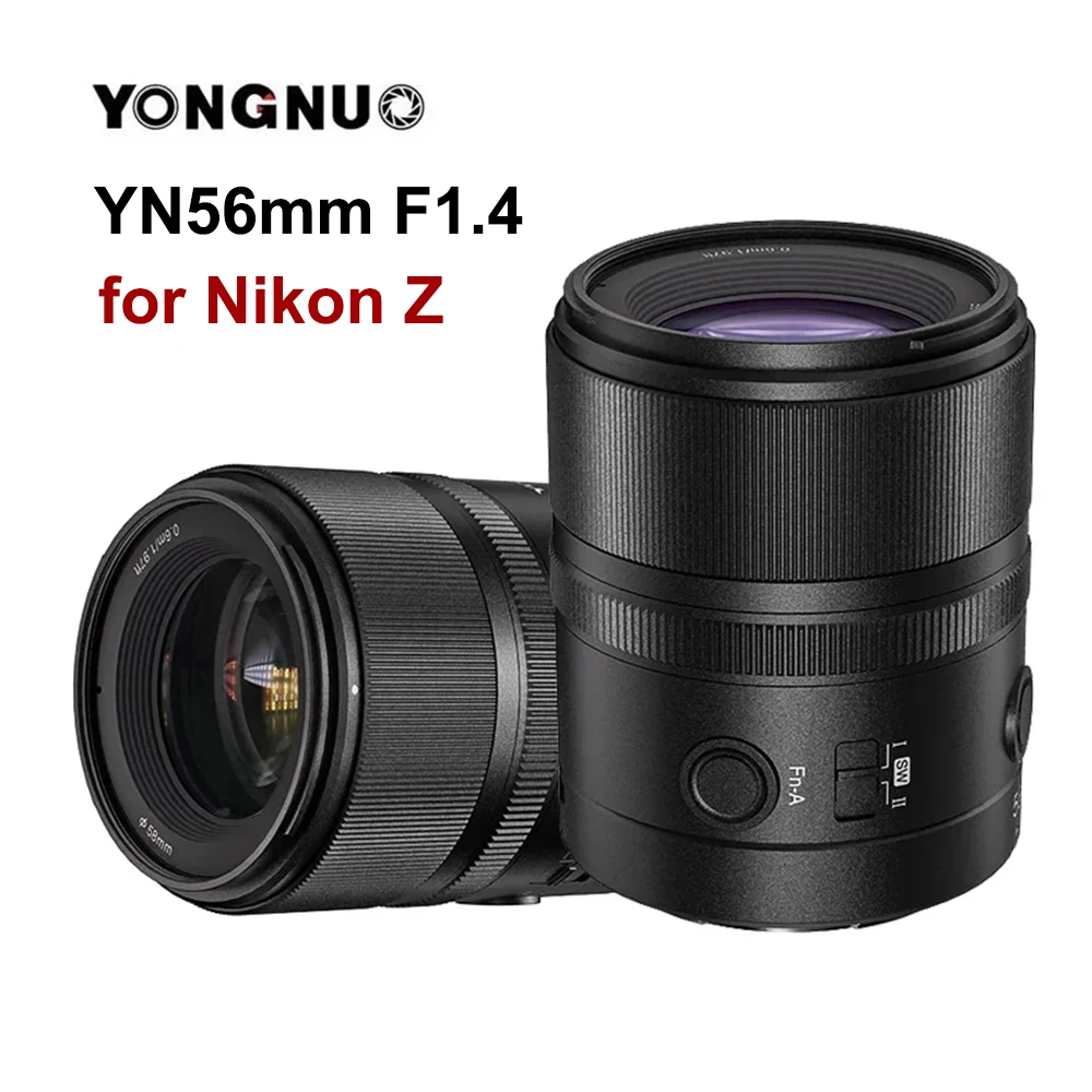 Объектив YongNuo YN56mm F1.4 Z DA DSM WL PRO для фотоаппаратов с автофокусом Nikon Mount Camera ZFC Z5 Z6 Z7 Z7II
