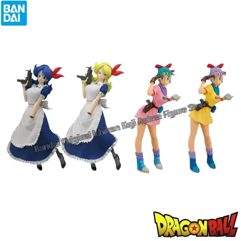 Фото В наличии: Оригинальная коллекционная фигурка-статуэтка Bandai (Ланч, Бульма) из аниме Dragon Ball, модель Garage Kit, в оригинальной коробке. №1