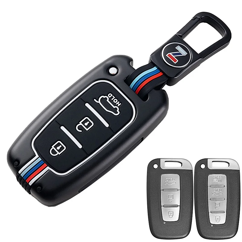 Чехол для автомобильного ключа из цинкового сплава KIA Forte Sportage K2 K5 Hyundai Genesis Coupe Sonata