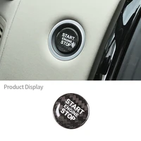 for land rover discovery 5sport range rover sport evoque real carbon fiber car engine start stop button cover sticker accessory