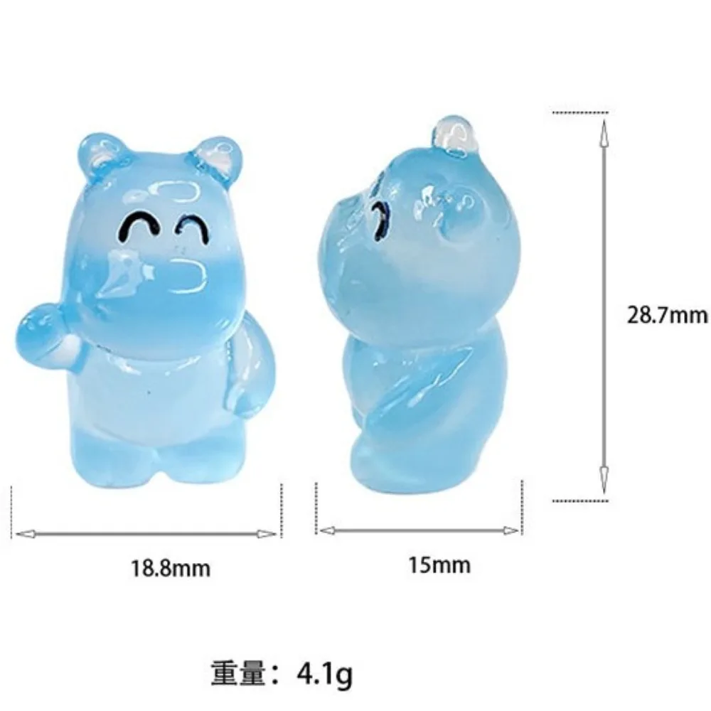 Angry Baby Hippo Мини-Бегемот Светящийся Орнамент Надувной Свинья Свет в Темноте Кукла