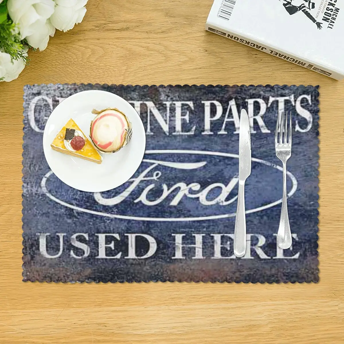 Оригинальные детали Ford Mark Rogan, коврик для обеденной тарелки, четыре листа, украшение для стола и аксессуары