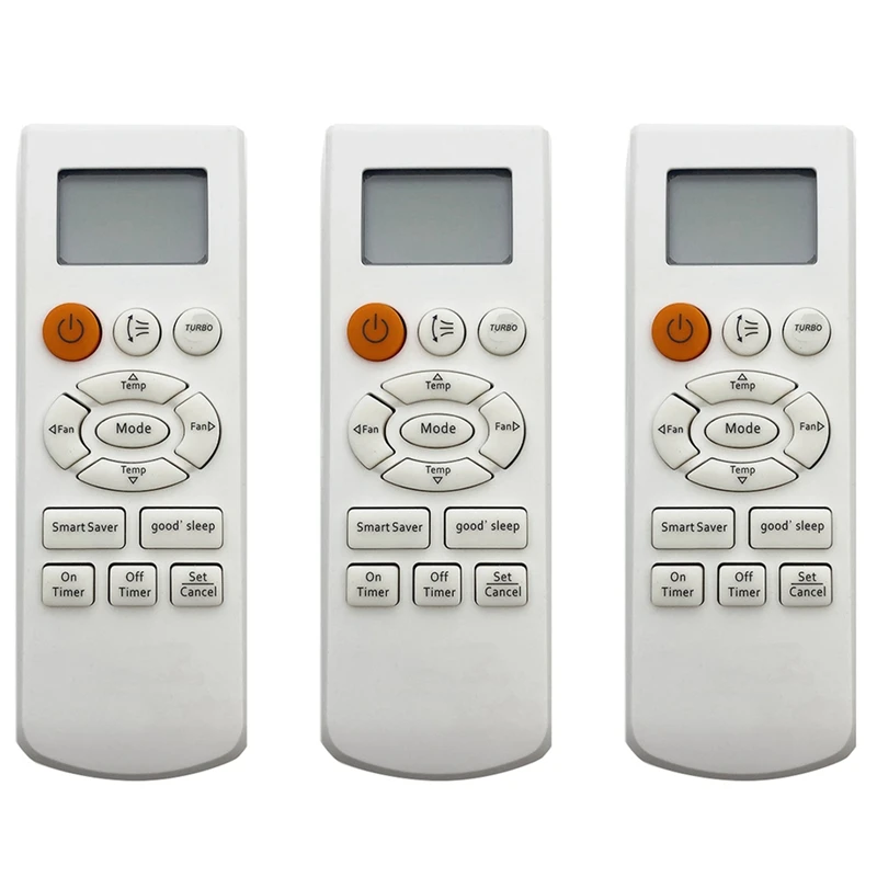 

3X For SAMSUNG Air Conditioner Remote Control For DB93-08808B DB93-08808A AQ07CLNSER