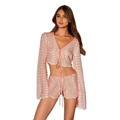 EDOLYNSA Бохо полосатый купальник 2 штуки