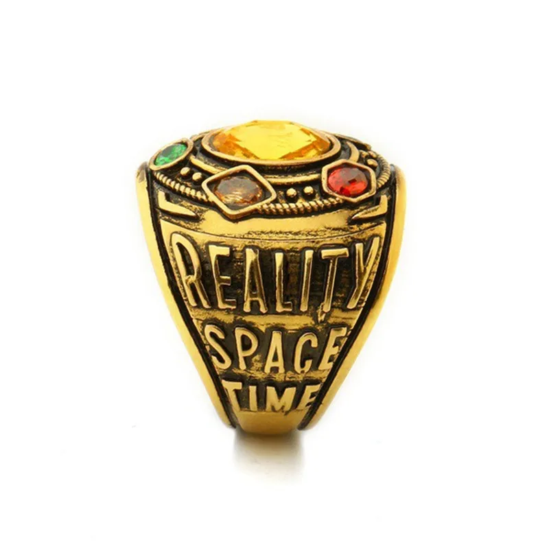 MINISO Thanos Бесконечность камни Косплей унисекс Костюм металлическое кольцо эмаль