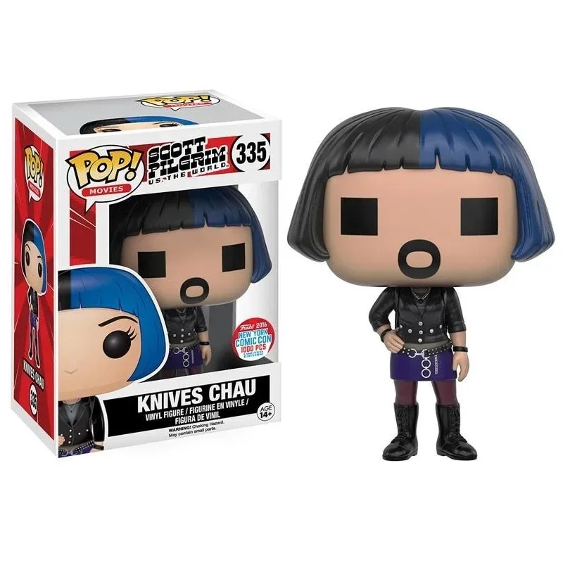 FUNKO POP Moive Scott Pilgrim VS. CHAU World KNIVES 335 #   NEW YORK COMIC CON 10 см виниловая фигурка куклы новые фигурки героев (art.: 3920cb00cb1ed) - 3920cb00cb1ed