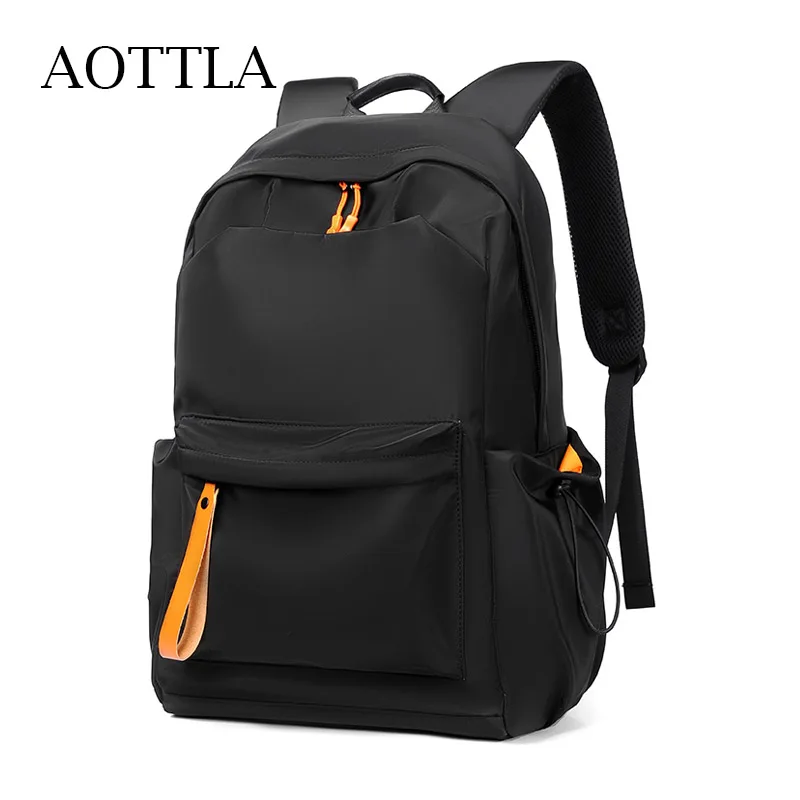 

AOTTLA Waterproof Oxford Cloth Men's Backpack Large Capacity Shoulder Bag Quality Pure Color Male Backpack Multifunction Handbag