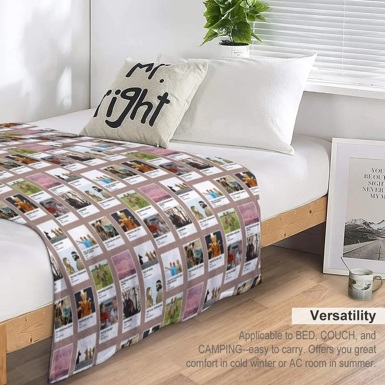 Плед Pantone Wes Anderson мягкие одеяла на Хэллоуин дорожные