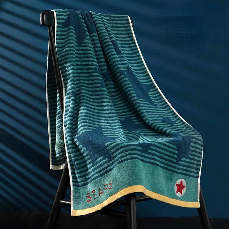 Большое Быстросохнущее Хлопковое Банное Полотенце Для Мужчин Впитывающее