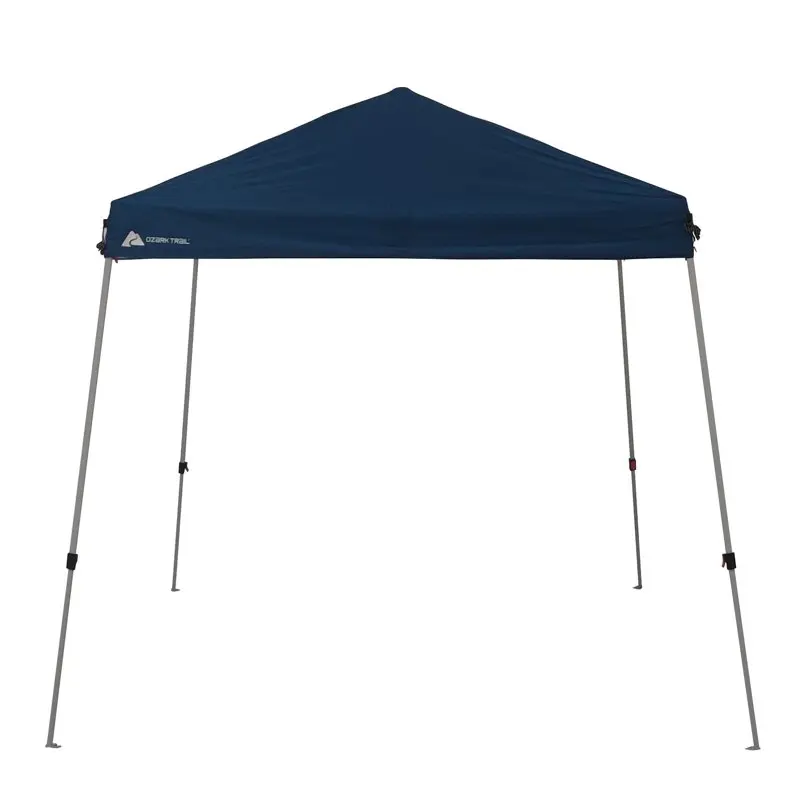 

10' x 10' Slant Leg Canopy, Dusty Blue, outdoor canopy cool for summer