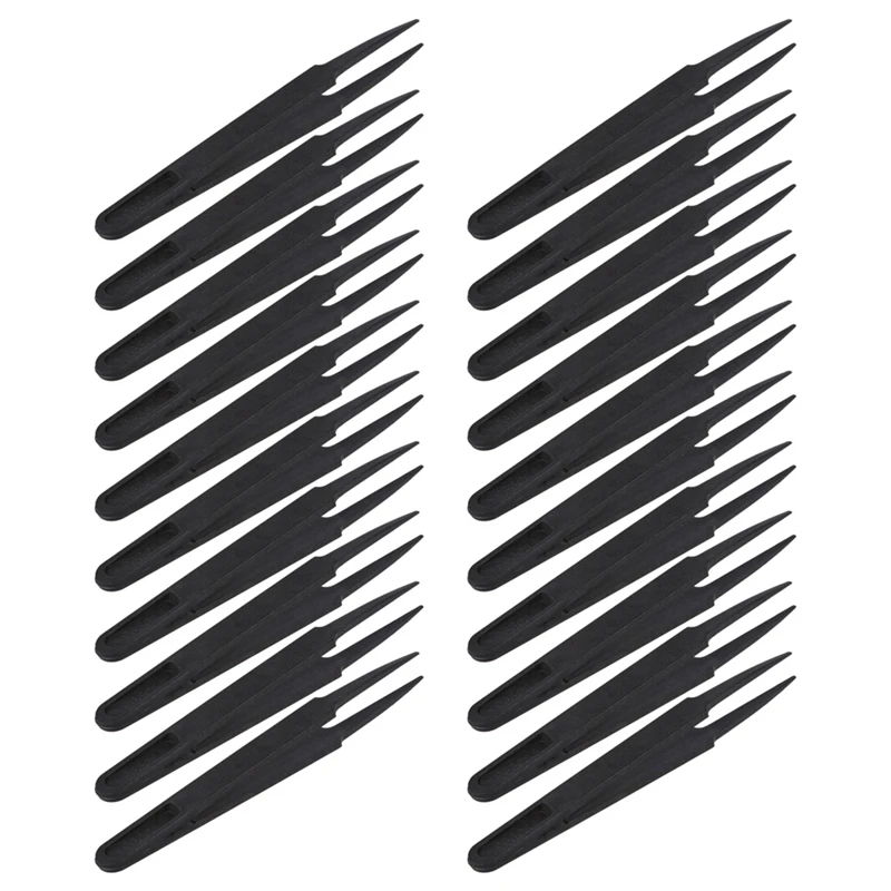 

10X Black Plastic Anti-Static Tweezers Repair Tool