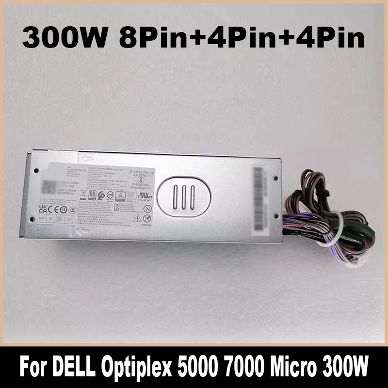 Новый оригинальный блок питания для DELL Optiplex 5000 7000 Micro 300 Вт 03XY3J 01GJMK 0HD2W8 06R2MV H300EPS-01