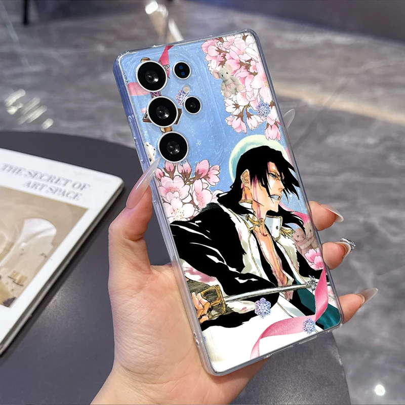 Фото Мягкий чехол для телефона Bleach Kuchiki Byakuya для Samsung Galaxy S26 S25 Edge S24 S23 Ultra S21 S20 FE S22 Plus + задняя крышка с рисунком №3