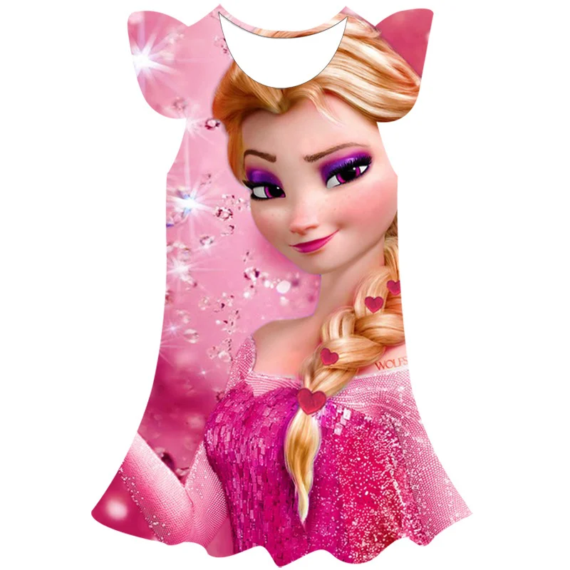 Frozen 2 Anna Princess Dresses Snow Queen Girls Fancy Anna Elsa Costume Birthday Party Cosplay Clothing Vestido Disney Princess