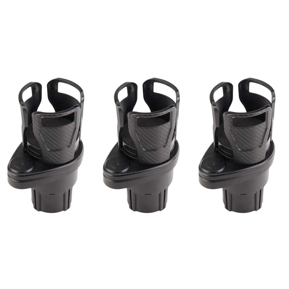 

3pcs Telescopic Rotary MultifunctionalCar Drink Holder Water Cup Holder Car Water Cup Holder Practical Car Use Cup Rack(Carbon