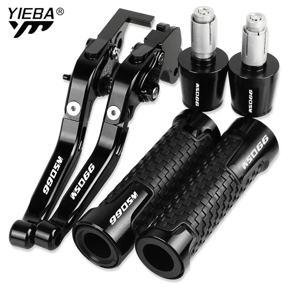 

990SM 990 SM Motorcycle Aluminum Adjustable Brake Clutch Levers Handlebar Hand Grips ends For 990SM 2007-2008