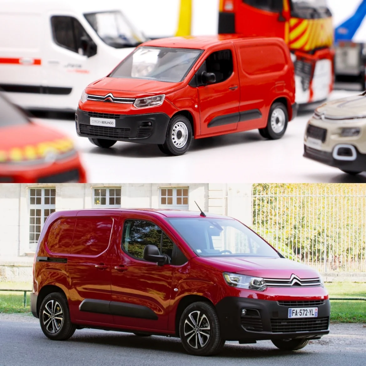 

Norev 1:43 For Citreon Berlingo Van Red Limited Edition Simulation Resin Alloy Static Car Model Toys Gift