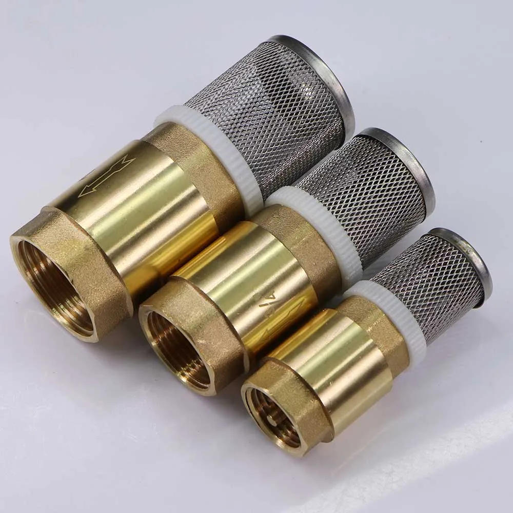 Латунный обратный клапан 1/2 дюйма 3/4 1 дюйм односторонний адаптер с защитой от