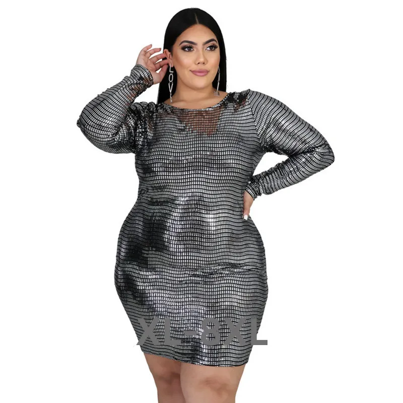 

Plus Size Dresses for Women Party Elegant Bodycon Backless Mini Dress Night Club Birthday Outfit Wholesale 3xl 4xl 5xl 6xl