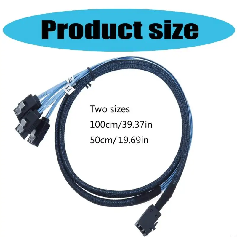 Кабель-переходник SFF-8643 to 4 Port 7Pin