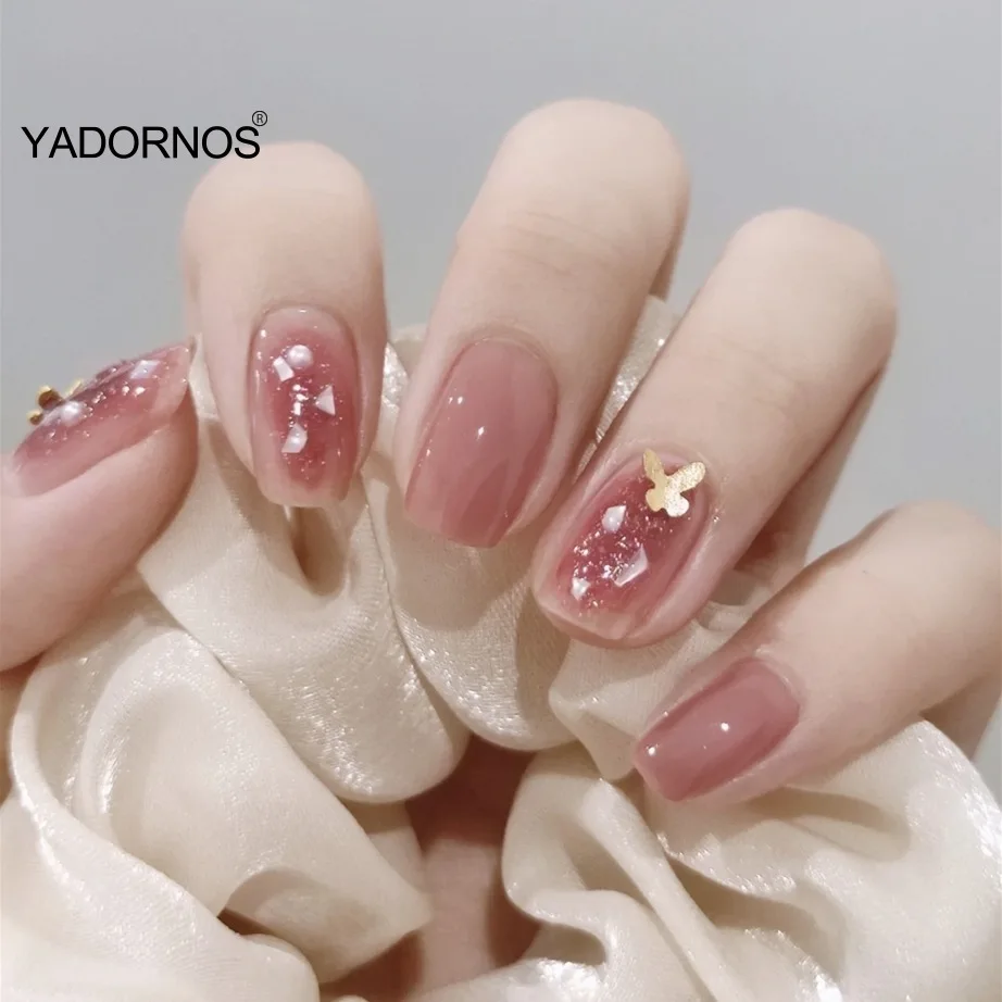 

Small False Nails 24Pcs 3D Bow short Press-on Nails for Women Artificial Nails Full Cover Nails Fast Free Shipping Item