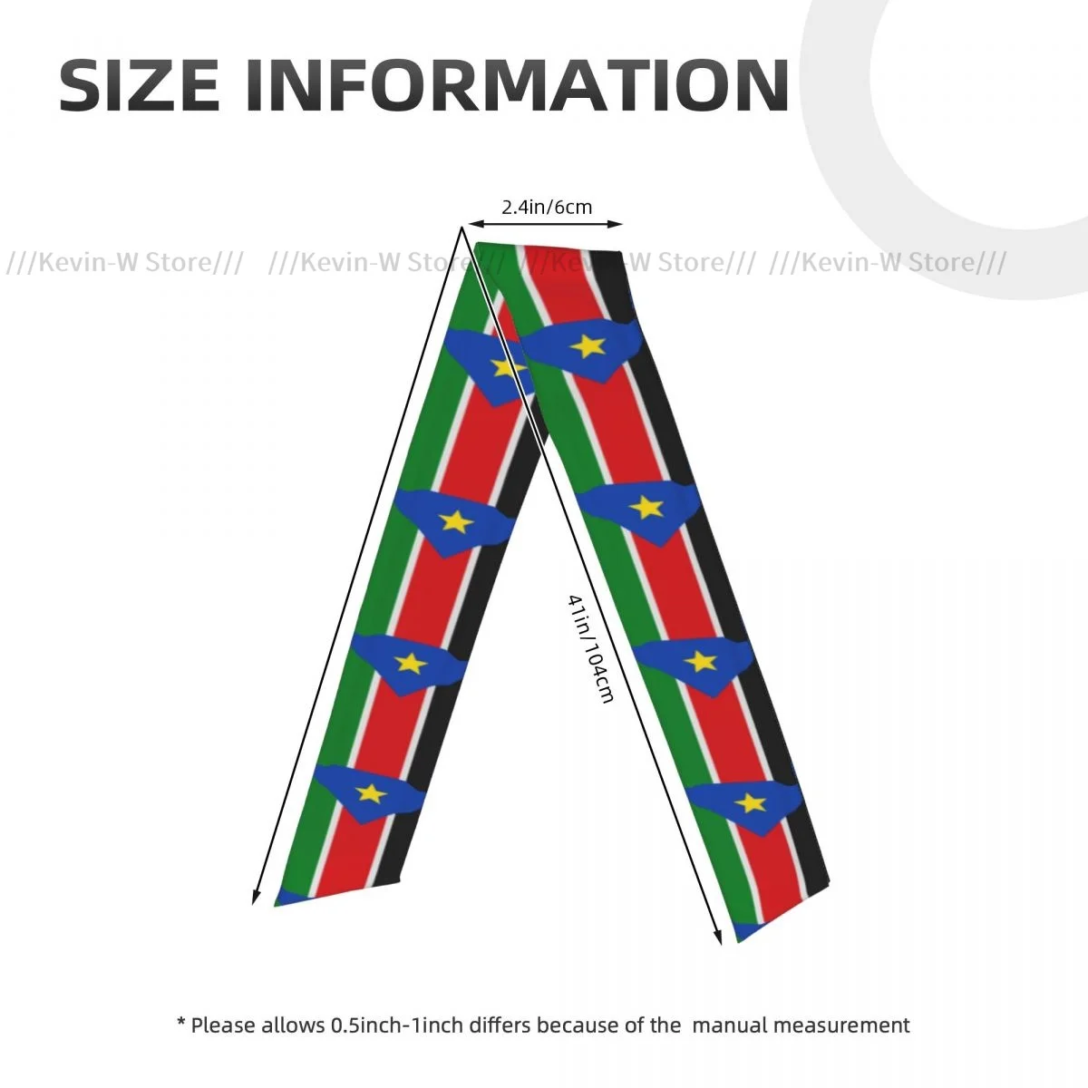 Головная повязка спортивная с флагом Южного Судана спортивные повязки на голову
