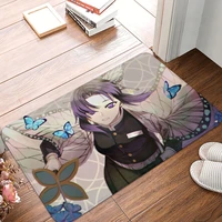 demon slayer kimetsu no yaiba anime non slip doormat shinobu bath kitchen mat welcome carpet indoor pattern decor