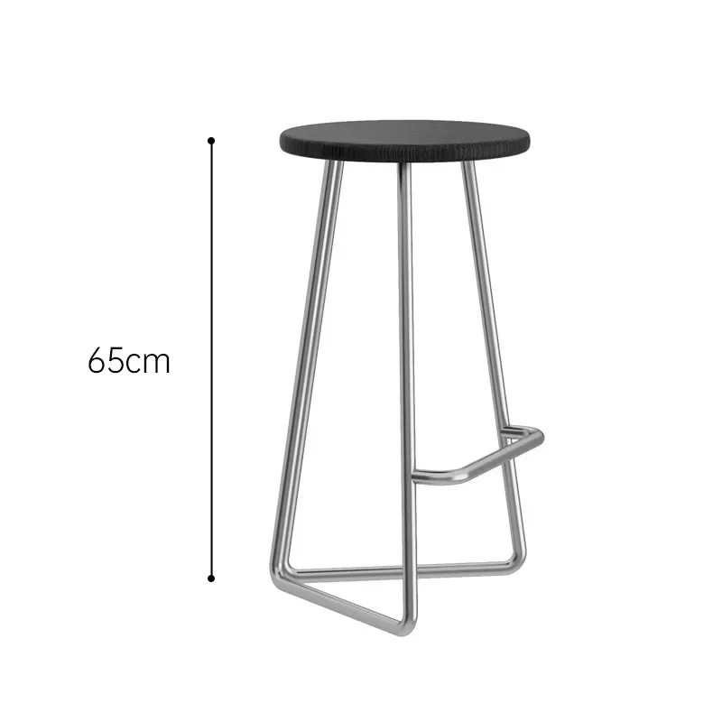 Роскошное круглое черное барное кресло уличный дизайн скандинавский ресепшн